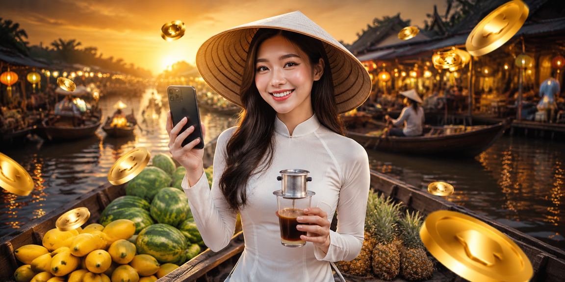 Người chơi thưởng thức trò chơi bài với cà phê Việt tại miền Tây sông nước
